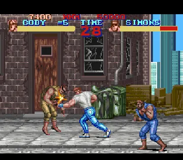 Final Fight (USA) screen shot game playing